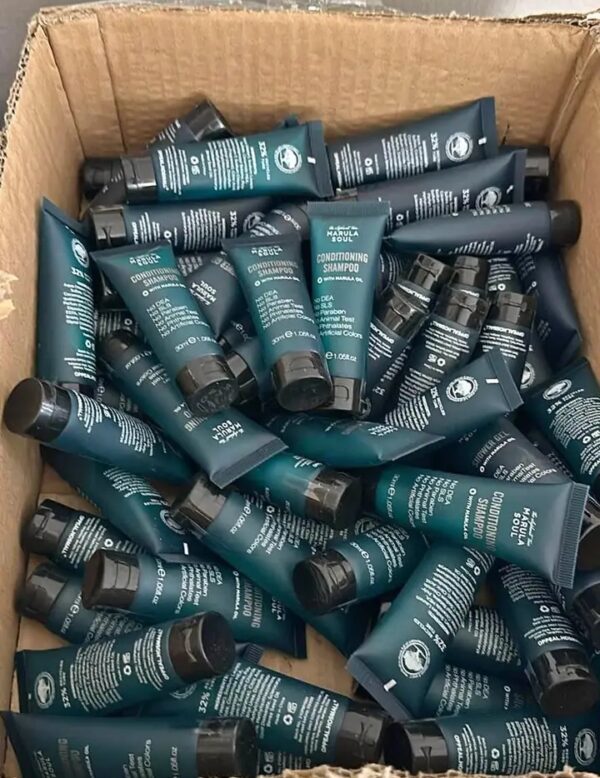 Natural Shampoo box ( 410 pieces per box) - Image 2